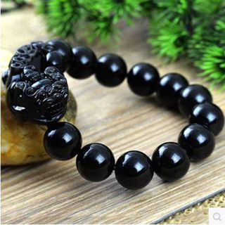 Vòng Tay Thạch Anh Tỳ Hưu Đen