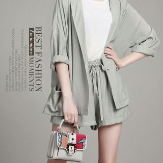 SET ÁO KHOÁC QUẦN SHORT 160351 - KO KÈM ÁO TRONG