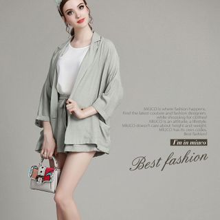 SET ÁO KHOÁC QUẦN SHORT 160351 - KO KÈM ÁO TRONG