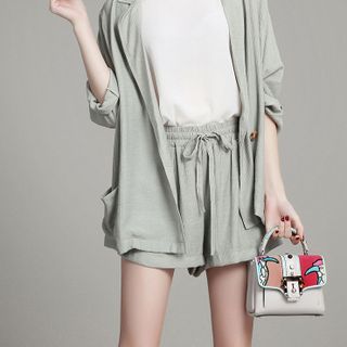 SET ÁO KHOÁC QUẦN SHORT 160351 - KO KÈM ÁO TRONG