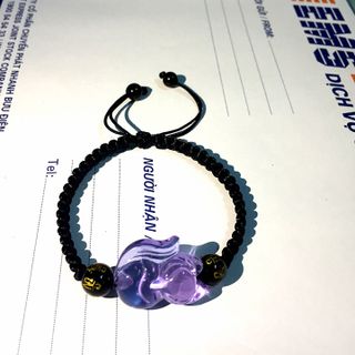 Vòng Tay Dây Vải Hồ Ly Tím