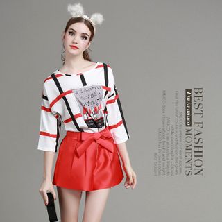 SET ÁO HỌA TIẾT QUẦN SHORT 160339