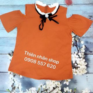 áo rớt vai thắt nơ