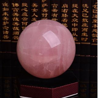 Quả cầu phong thủy- đá thạch anh hồng