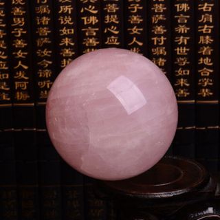 Quả cầu phong thủy- đá thạch anh hồng