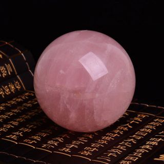 Quả cầu phong thủy- đá thạch anh hồng