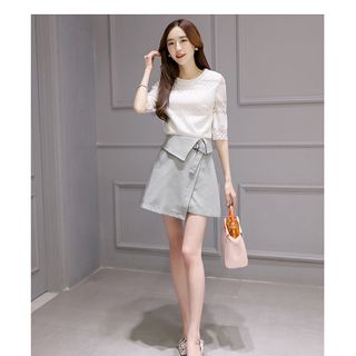 SALE Set áo kiểu chân váy 160263