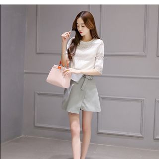 SALE Set áo kiểu chân váy 160263