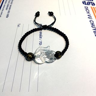 Vòng Tay Dây Vải Hồ Ly Trắng