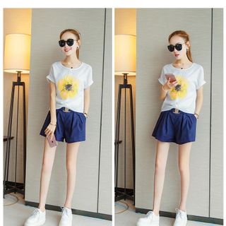 SET ÁO HỌA TIẾT QUẦN SHORT 160357