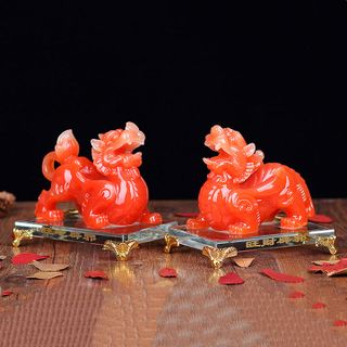 kỳ lân bột đá đỏ