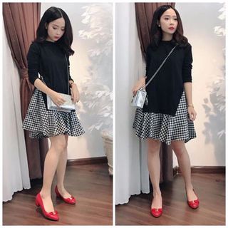 bộ đầm nữ thu đông