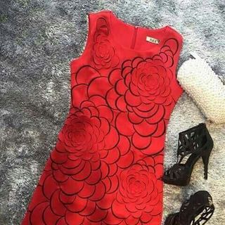 ĐẦM SUÔNG HỌA TIẾT THÊU 160244