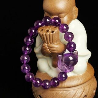 Vòng Tay Thạch Anh Hồ Ly Tím