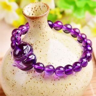 Vòng Tay Thạch Anh Hồ Ly Tím