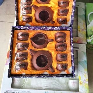 bộ ấm chén rồng đổi màu
