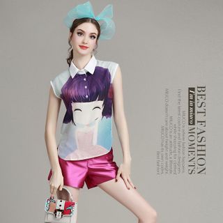 SET ÁO HỌA TIẾT QUẦN SHORT 160326