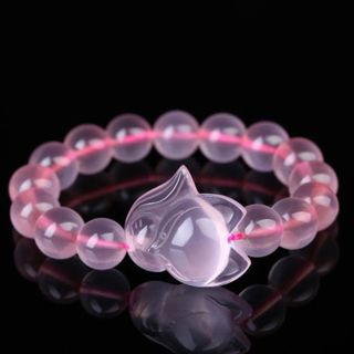 Vòng Tay Hồ Ly Thạch Anh Hồng