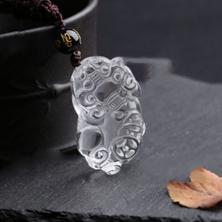Dây Chuyền Tỳ Hưu Pha Lê Trắng