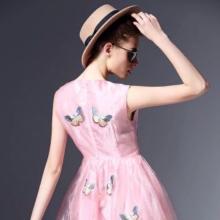 ĐẦM VOAN HỌA TIẾT BƯỚM 160172