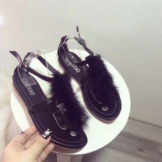 giày sandal lông xinh