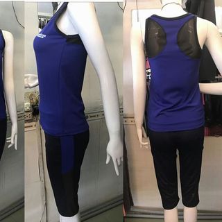 BỘ TẬP GYM ÁO B A LỖ QUẦN LỮNG