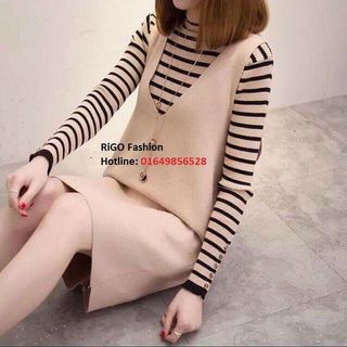bộ set váy yếm