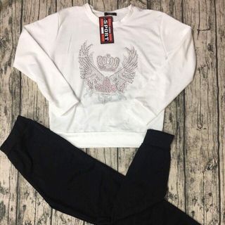 Đồ Bộ Thể Thao Đính Đá Vương Miện