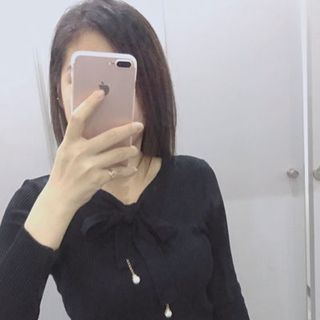Áo len nơ hàng QC hình