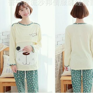 Bộ đồ bầu kết hợp cho con bú