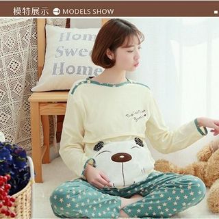 Bộ đồ bầu kết hợp cho con bú