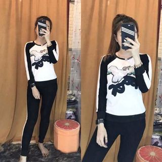 Đồ bộ da cá tay dài