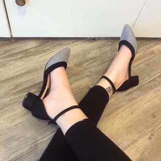 giày cao got vuông