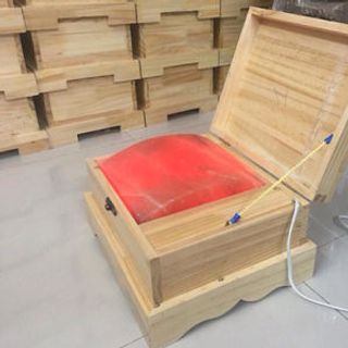 Đá muối Hymalaya mặt cong