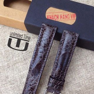 Dây đồng hồ da cá sấu đà điểu
