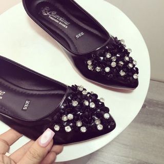 giày bup bê đính đá