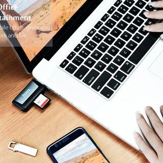 Hoco - Đầu đọc thẻ kiêm USB OTG Type C HB4