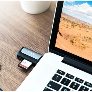 Hoco - Đầu đọc thẻ kiêm USB OTG Type C HB4