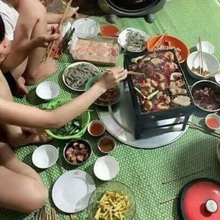 bếp nướng than đầy đủ phụ kiện