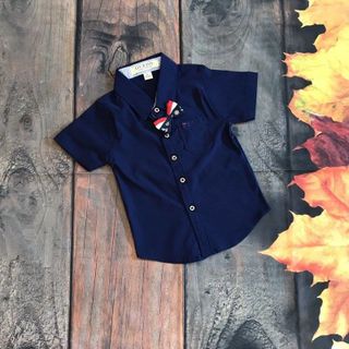 Áo sơ mi in logo tay ngắn fila