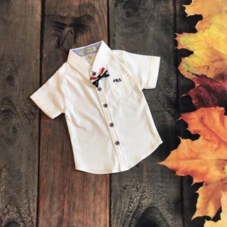 Áo sơ mi in logo tay ngắn fila
