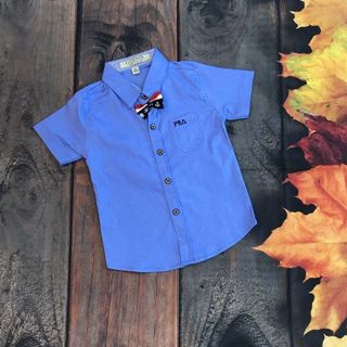 Áo sơ mi in logo tay ngắn fila
