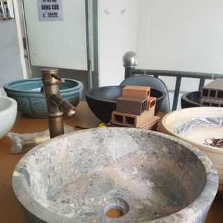 Chậu Rửa Lavabo Đá Cẩm Thạch