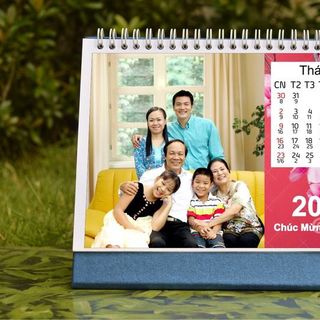 Lịch để bàn 2018 in hình theo yêu cầu