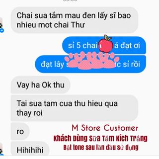 SỮA TẮM KÍCH TRẮNG DA M STORE