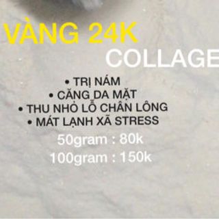 BỘT VÀNG 24k COLLAGEN NHÂN SÂM
