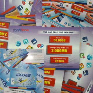 Thẻ cào DATA 4G 2800MB tốc độ cao mobifone sử dụng 30 ngày