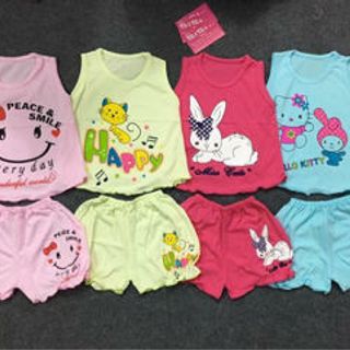 xưởng may chuyên sỉ bộ coton 100 cho bé yêu