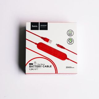 Hoco - Cáp sạc kiêm pin sạc dự phòng 2000mAh U22 120cm - cổng micro