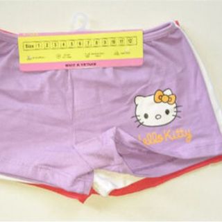 Quần đùi chip bé gái mèo kitty
